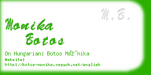 monika botos business card